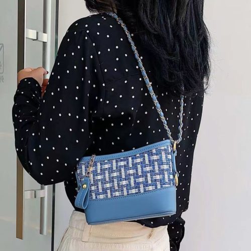 JT31442-blue Tas Selempang Stylish Wanita Elegan Import