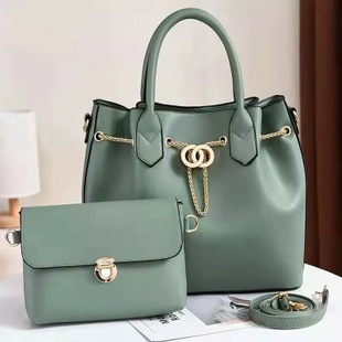 JT3186-lightgreen Tas Handbag Wanita 2in1 Import Terbaru