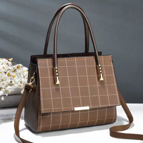 JT3332-brown Tas Handbag Selempang Wanita Elegan Import