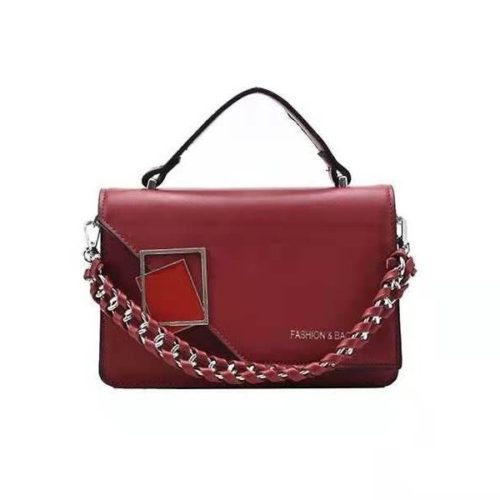 JT34462-red Tas Handbag Wanita Cantik Import Elegan