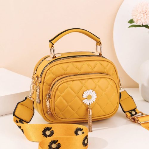 JT4003-yellow Tas Handbag Selempang Wanita Cantik Import