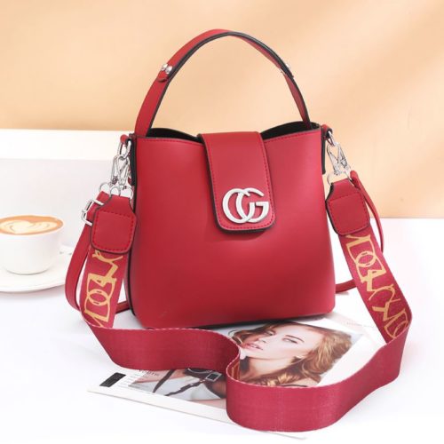JT45770-red Tas Handbag Selempang Wanita Elegan Import