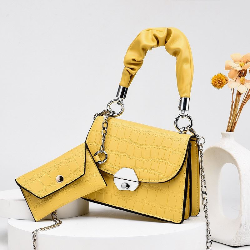 JT60201 (2IN1) IDR.170.000 MATERIAL PU SIZE L19XH14XW8CM, SMALL BAG 12X7CM WEIGHT 550GR COLOR YELLOW