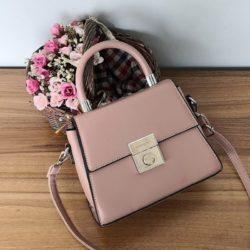 JT61712-pink Tas Selempang Handbag Import Wanita Elegan