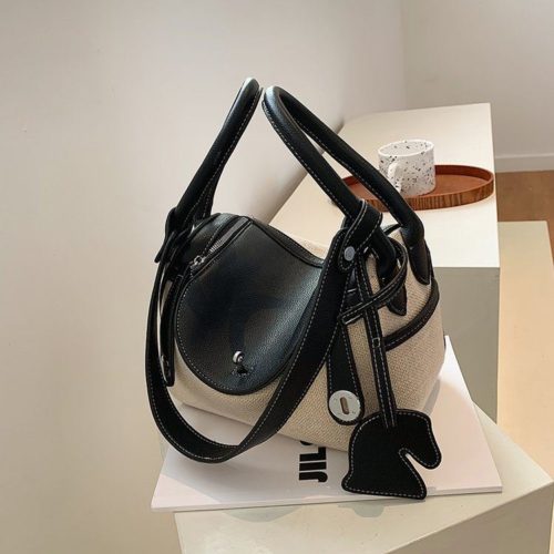 JT622-black Tas Handbag Wanita Cantik Import Modis Terbaru