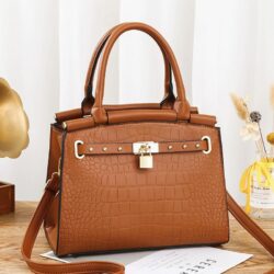 JT6610-brown Tas Handbag Selempang Wanita Elegan Import Terbaru