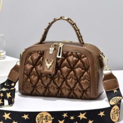 JT6628-brown Tas Handbag Selempang Pesta Wanita Elegan Import
