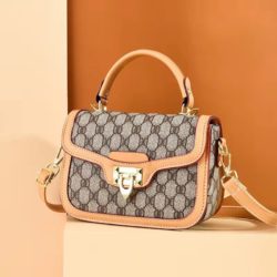 JT68232-khakigd Tas Handbag Selempang Wanita Cantik Import