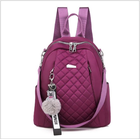 JT7113 IDR.155.000 MATERIAL OXFORD SIZE L26XH30XW11CM WEIGHT 550GR COLOR PURPLE