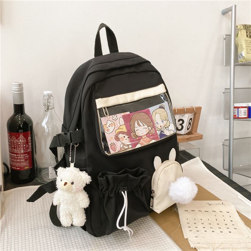 JT72548 IDR.178.000 MATERIAL CANVAS SIZE L30XH42XW13CM WEIGHT 650GR COLOR BLACK