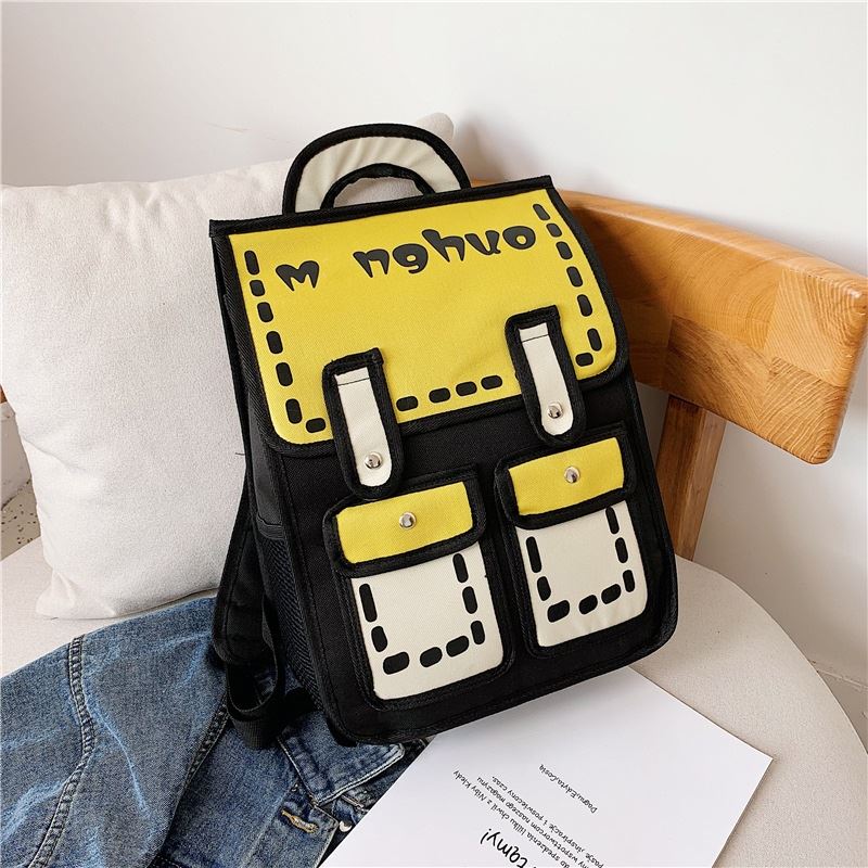 JT800922 IDR.137.000 MATERIAL CANVAS SIZE L30XH39XW11CM WEIGHT 650GR COLOR YELLOW