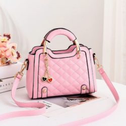 JT8011-pink Tas Handbag Wanita Gantungan Twin Love Import