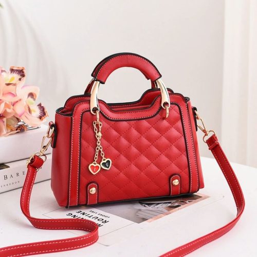 JT8011-red Tas Handbag Wanita Gantungan Twin Love Import