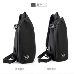 JT8019-black Sling Bag Pria Modis Import Terbaru