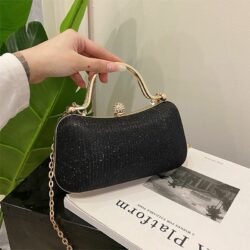 JT8024-black Tas Pesta Handbag Wanita Elegan Import Terbaru