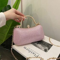 JT8024-pink Tas Pesta Handbag Wanita Elegan Import Terbaru