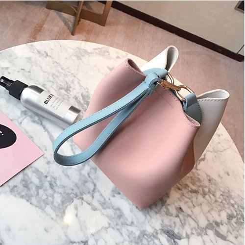 JT8028 IDR.115.000 MATERIAL PU SIZE L17XH18XW12CM WEIGHT 400GR COLOR PINKWHITE