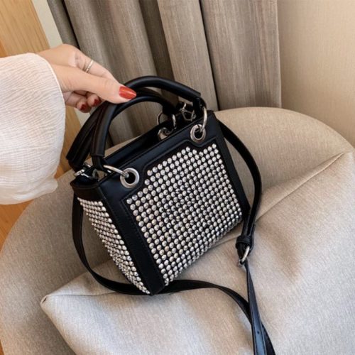 JT8168-white Tas Handbag Selempang Wanita Cantik Import Terbaru