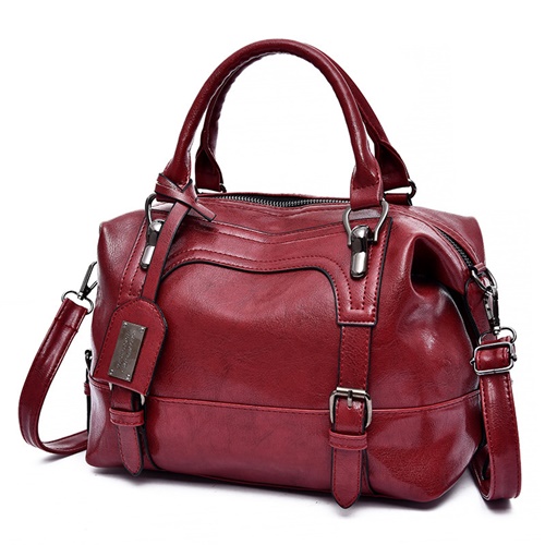 JT819526-red Tas Handbag Selempang Wanita Elegan Import