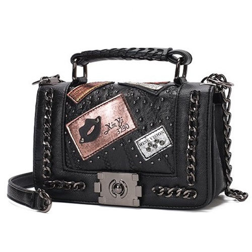 JT839501-black Tas Selempang Handbag Import Wanita