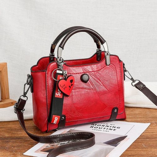 JT8452-red Tas Handbag Selempang Elegan Wanita Cantik