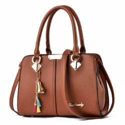 JT86033-brown Tas Handbag Selempang Wanita Elegan Cantik Import