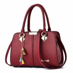 JT86033-red Tas Handbag Selempang Wanita Elegan Cantik Import