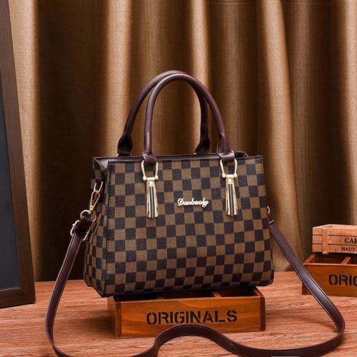JT89071 IDR.178.000 MATERIAL PU SIZE L26XH20XW10CM WEIGHT 700GR COLOR PLAIDBROWN