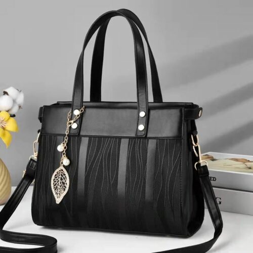 JT89891-black Tas Handbag Wanita Elegan Import Terbaru