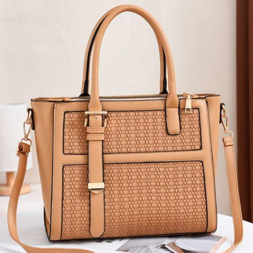 JT90191-khaki Tas Handbag Wanita Cantik Kekinian Import