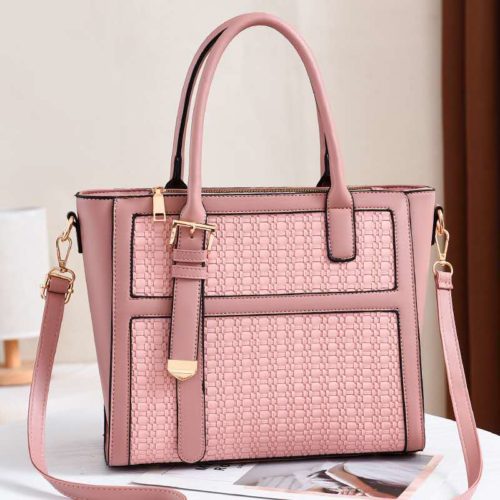 JT90191-pink Tas Handbag Wanita Cantik Kekinian Import