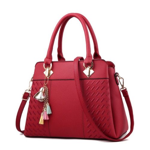 JT91849-red Tas Handbag Selempang Wanita Elegan Terbaru