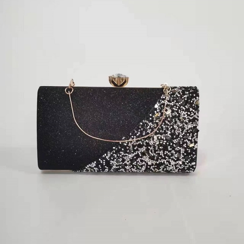JT9646 IDR.169.000 MATERIAL PU+SEQUIN SIZE L22XH13XW4CM WEIGHT 400GR COLOR BLACK
