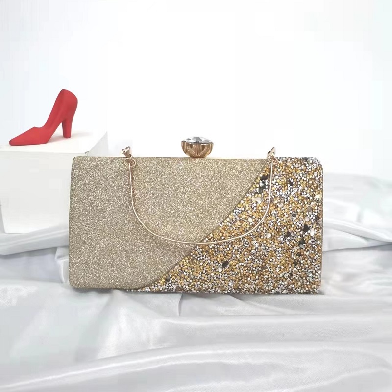 JT9646 IDR.169.000 MATERIAL PU+SEQUIN SIZE L22XH13XW4CM WEIGHT 400GR COLOR GOLD