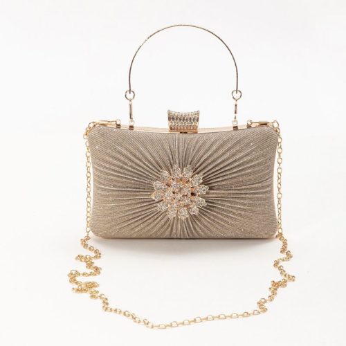 JT9648-gold Tas Pesta Handbag Import Wanita Elegan