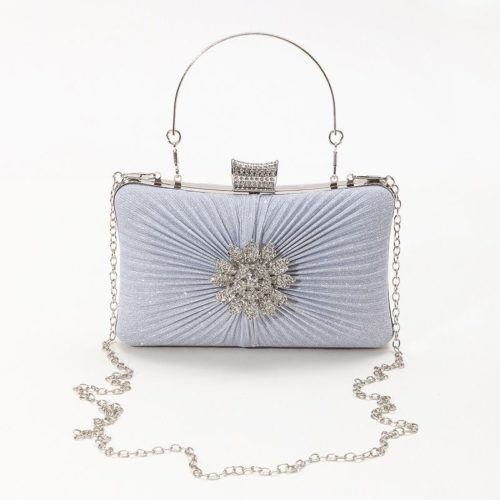 JT9648-silver Tas Pesta Handbag Import Wanita Elegan