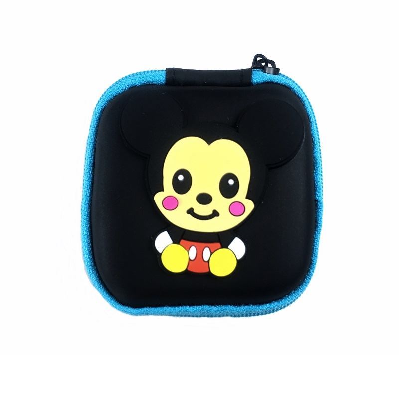 JTF0011 IDR.9.000 DOMPET EARPHONE, KOIN SIZE 7.2X3.2CM WEIGHT 25GR COLOR MICKEY