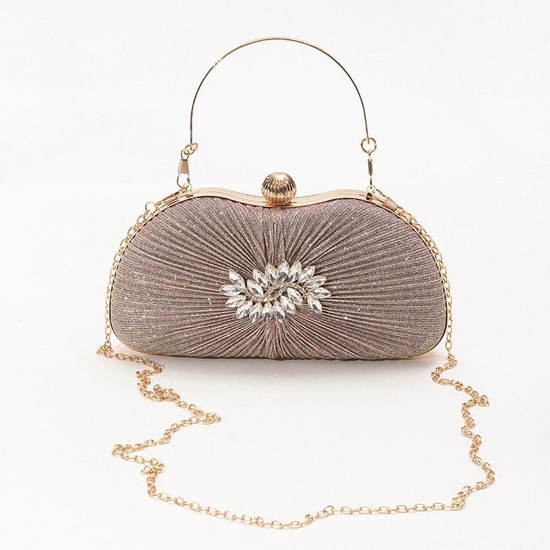 JTF00136-gold Tas Pesta Handbag Wanita Elegan Import Terbaru