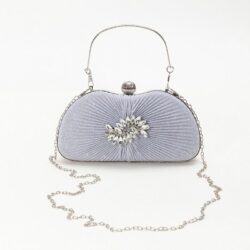 JTF00136-silver Tas Pesta Handbag Wanita Elegan Import Terbaru