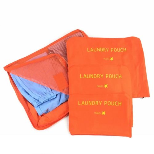 JTF006-orange Tas Set Laundry Pouch 6in1 Import