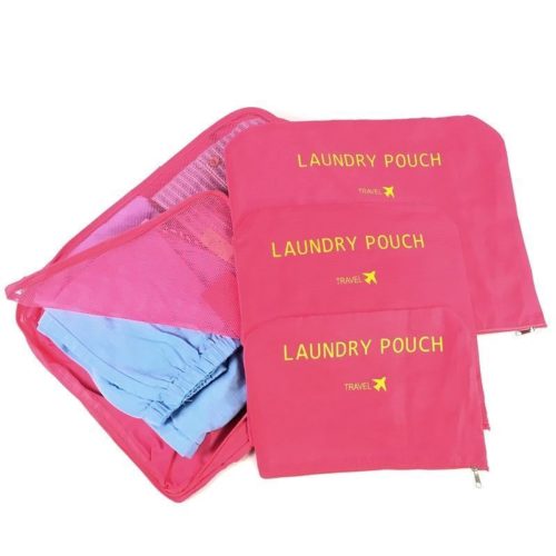 JTF006-rose Tas Set Laundry Pouch 6in1 Import