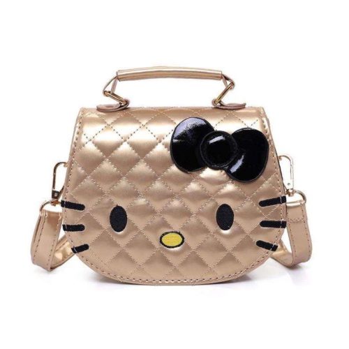 JTF012-gold Tas Selempang Hello Kitty Cantik Import