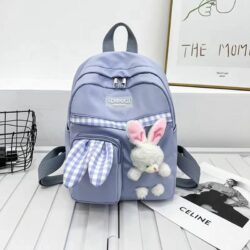 JTF0245-blue Tas Ransel Boneka Bunny Fashion Wanita Kekinian Import