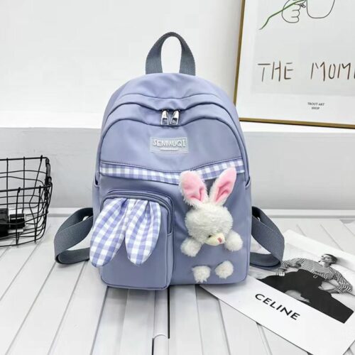 JTF0245-blue Tas Ransel Boneka Bunny Fashion Wanita Kekinian Import JTF0245-blue Tas Ransel Boneka Bunny Fashion Wanita Kekinian Import