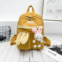 JTF0245-yellow Tas Ransel Boneka Bunny Fashion Wanita Kekinian Import