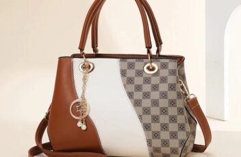 JTF08009-flowerbrown Tas Handbag Import Wanita Cantik Terbaru