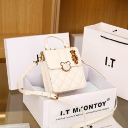JTF1073-beige Tas Selempang Handbag I.T. Kunci Miky Import