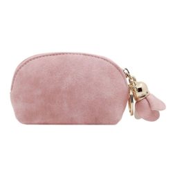 JTF1121-pink Dompet Kartu dan Kunci Wanita Cantik Import Elegan