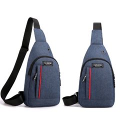 JTF12001A-blue Sling Bag Canvas Modis Pria Keren Import Terbaru