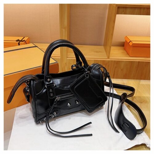 JTF18005-black Tas Handbag Selempang Wanita Cantik Import 2in1